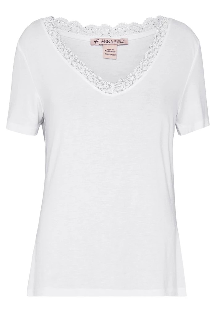 T-Shirt ANNA FIELD Anna Field Basic T-shirt Blanche Femme | AFM-9392162